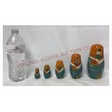 Vintage Halloween Wooden Nesting Dolls Matryoshka