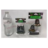 Lemax Spooky Town Reaper Bench & Light Up Coffins