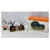 Dept 56 Haunted Front Yard & Black Cat Lights