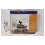 2002 Dept 56 Black Cat Diner Gift Set - Sealed