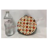 1960s Halloween Tin Litho Tambourine Noisemaker