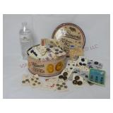 Cookie Tin FULL of Vintage Buttons on the Cards