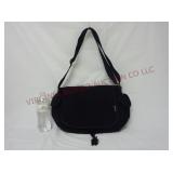 Everest Black Canvas Messenger Style Bag