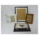 Board w/ Hooks & 3 Picture Frames