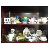 2 Shelves FULL of Glassware ~ Everything Shown!!!