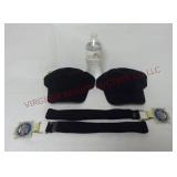 Black Ball Cap Hats & Canvas Belts ~ New