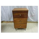3-Drawer Wheeled Stand ~ Solid Wood