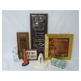 Religious Prints, Ceramic Praying Hands & More