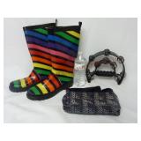 Espirit Boots, Volcom Bag & Tambourine