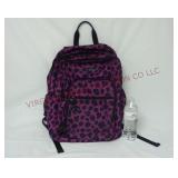 Vera Bradley Purple Leopard Cheetah Backpack