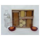 7-Piece Vanilla Candle Set & Tea Light Candles