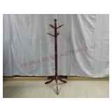 51" Solid Wood Coat & Hat Rack
