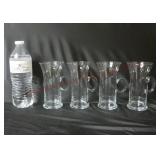 Set of 4 Handled Glass Irish Coffee Mugs