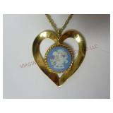 Wedgwood Jasperware 12K Gold Filled Cameo Necklace