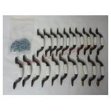Porcelain & Metal Cabinet Drawer Pulls ~ Lot of 20