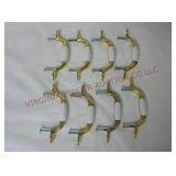 Porcelain & Metal Cabinet Drawer Pulls ~ Lot of 8