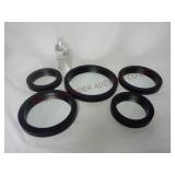 Set of 5 ~ Round / Circle Wall Hanging Mirrors