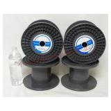 Hard Plastic Spools ~ 8" x 5.5" ~ Lot of 4