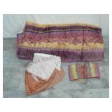 Queen Size Comforter, Bed Skirt & Pillow Shams