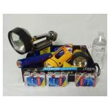 5 Flashlights & Assorted Batteries