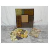 Fall 60"x84" Tablecloth, Place Mats & Metal Frame