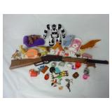 Lot of Small Toys & Plastic Toy Shotgun