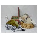Baskets, Pillow & Horse Equestrian Scarf