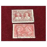 1897 Jubilee & 1935 KGV & QM Stamps