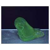 Seal Manganese Art Glass Paperweight - Note