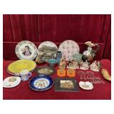Vtg Plates, Figures, Vases & More