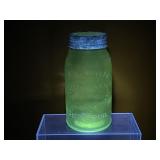 Crown Imperial Quart Manganese Glass Jar - Note
