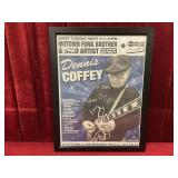 Dennis Coffey 2017 Signed Poster - Frame 20" x 26"