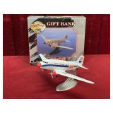Pepsi Express DC-3 Diecast Bank w/ Key