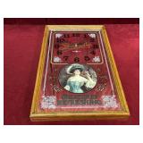 Pepsi-Cola Mirror Clock - Works - 13.25" x 21.75"