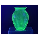 1930-34 Hockings Uranium Glass Ballerina 8" Vase