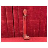 Vtg Brass Fire Extinguisher Wall Bracket