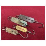 4 Vtg Spring Balance Scales