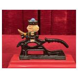 Cast Iron Soldier Nut Cracker