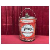 Veedol 5-Gallon Motor Oil Can - Empty