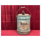 Veedol 5-Gallon Motor Oil Can - Empty