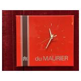 duMaurier Cigarettes Quartz Clock - Works - Note