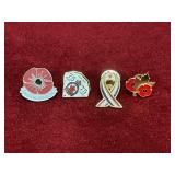 4 Royal Canadian Legion Pins