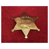 Vtg Oklahoma US Marshal Deputy Badge - Repro