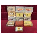 13 Vtg Cigar Boxes