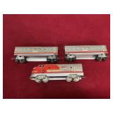 1950s TN Santa Fe 2246 Engine & 2 Carriage Cars