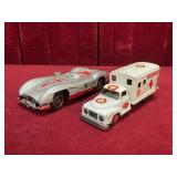 9.5" Race Car & 8" Ambulance - As Is