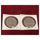 1974 & 75 Canada $1 Coins