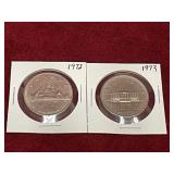 1972 & 73 Canada $1 Coins