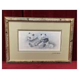 Michael Demas Giant Panda - China Gold Print