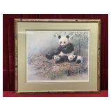 1988 Michael Demas Giant Panda - China Gold Print